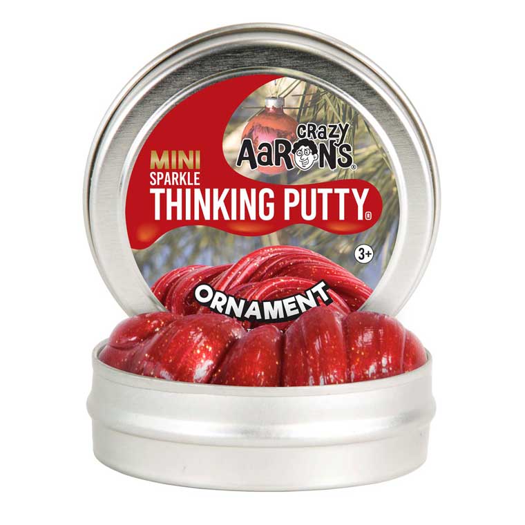 Mini tin of Crazy Aaron's Ornament Thinking Putty®.