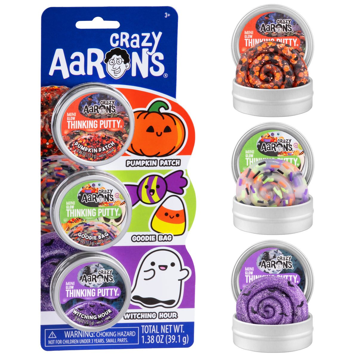 Halloween  Fidget Three Pack - 2" Mini Tins